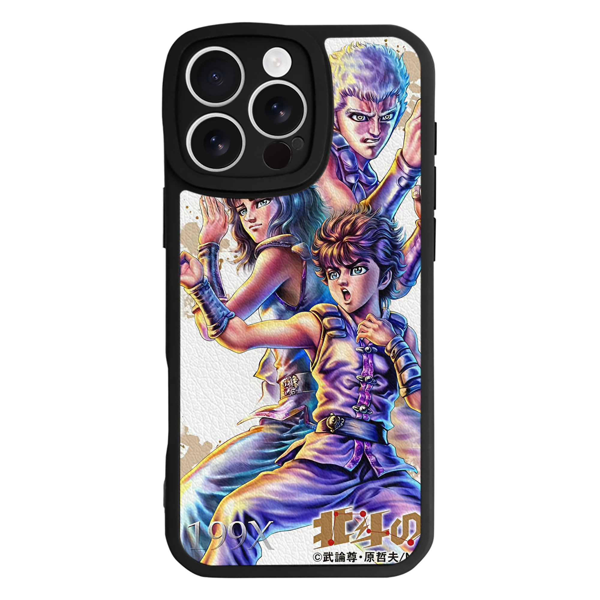 （画像用） 北斗の拳 Fist of the North Star 【iPhone 16シリーズ対応】シリコンスマホケース（レザー調） 材質：シリコン